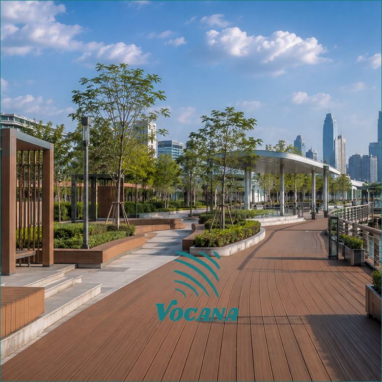 Dek Taman WPC Anti Selip|Proyek Lanskap Inggris