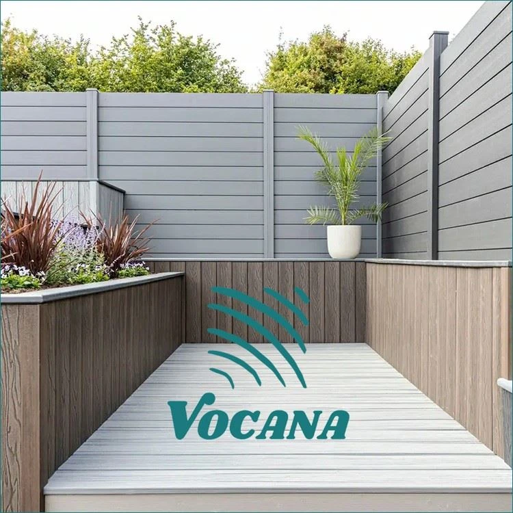 Wholesale Wood Grain WPC Privacy Fencing